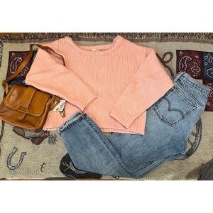 Anthropologie cropped sweater.